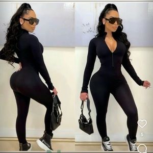 Black long sleeve jumpsuit available (S,M,L,XL)